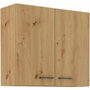 AUCUNE Mueble alto MODENA Roble artesanal y negro mate