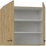 AUCUNE Mueble alto MODENA Roble artesanal y negro mate