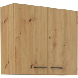 Cuisinier Mueble alto MODENA80G2F 80 cm Roble artesanal y negro mate