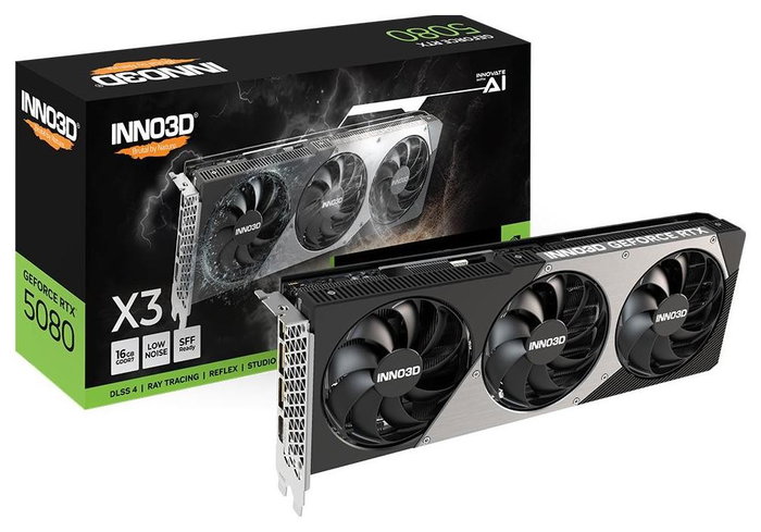 Inno3D GeForce RTX 5080 X3 16GB GDDR7 Inno3D GeForce RTX 5080 X3 16GB GDDR7