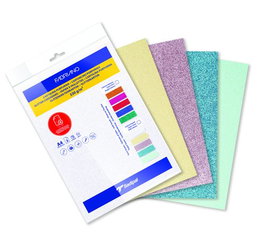 Sadipal Cartulina Purpurina A4 330 gr Blister De 5 Hojas Surtidos Pastel