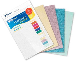 Sadipal Cartulina Purpurina A4 330 gr Blister De 5 Hojas Surtidos Pastel