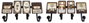 DKD Home Decor Perchero de Metal Negro con 4 Colgadores