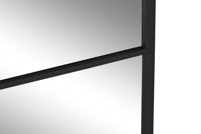 DKD Home Decor Espejo de Hierro y Cristal Negro 90x90 cm