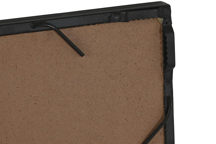 DKD Home Decor Espejo de Hierro y Cristal Negro 90x90 cm