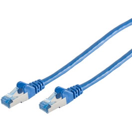 S-Impuls Patchkabel CAT6a RJ45 S/FTP PiMF 0,25m Azul