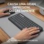 Logitech 920 012227 Pebble 2 Combo - Teclado y Ratón Inalámbrico RF + Bluetooth QWERTY Español Grafito - Kit Multi-Dispositivo - Color Grafito