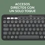 Logitech 920 012227 Pebble 2 Combo - Teclado y Ratón Inalámbrico RF + Bluetooth QWERTY Español Grafito - Kit Multi-Dispositivo - Color Grafito