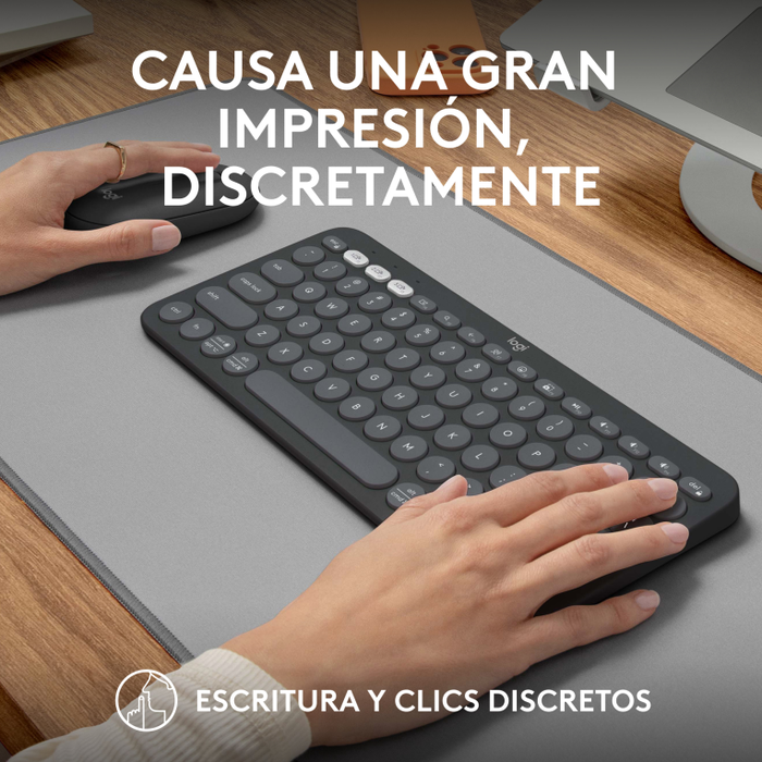 Logitech 920-012227 Combo Teclado y Ratón Inalámbrico RF Wireless + Bluetooth QWERTY Español Grafito