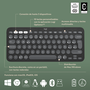 Logitech 920-012227 Combo Teclado y Ratón Inalámbrico RF Wireless + Bluetooth QWERTY Español Grafito