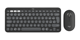 Logitech Pebble 2 Combo Teclado Español + Ratón Inalámbrico RF y Bluetooth QWERTY Grafito