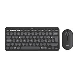 Logitech Pebble 2 Combo Teclado y Ratón Inalámbrico Silent Touch Bluetooth/USB Negro Reciclado