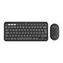 Logitech Pebble 2 Combo Teclado y Ratón Inalámbrico Silent Touch Bluetooth/USB Negro Reciclado