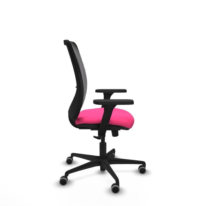 PIQUERAS Y CRESPO Silla de oficina Zulema Rosa con mecanismo Sincro