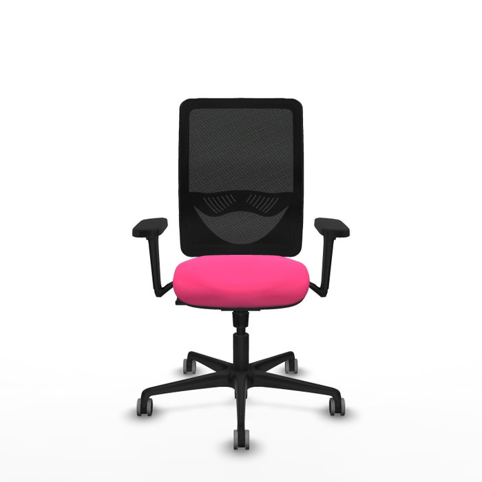 PIQUERAS Y CRESPO Silla de oficina Zulema Rosa con mecanismo Sincro