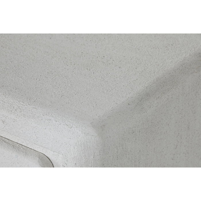 DKD Home Decor Mesita de Noche RUGOSO SHIJI Blanca con 2 Cajones DKD Home Decor Mesita de Noche RUGOSO SHIJI Blanca con 2 Cajones