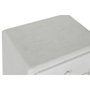 DKD Home Decor Mesita de Noche RUGOSO SHIJI Blanca con 2 Cajones