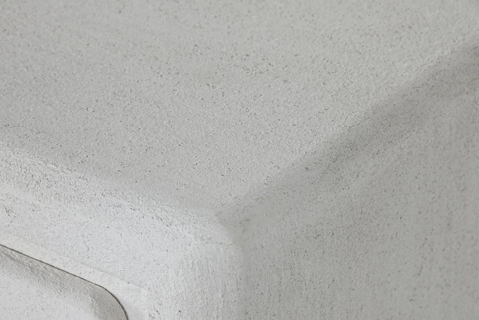 DKD Home Decor Rugoso shiji Mesita de Noche Moderna Blanca 36 x 53 x 48 cm