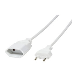 LogiLink Cable de extensión de alimentación CEE 7/16, 3 m, blanco