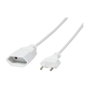 LogiLink Cable de extensión de alimentación CEE 7/16, 3 m, blanco