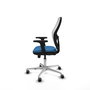 PIQUERAS Y CRESPO Silla de oficina Jorquera con mecanismo Sincro/Traslack Azul claro y Blanco
