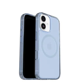 OtterBox Symmetry Clear MagSafe Series para Apple iPhone 17, Silver Glade Azul