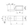 Klauke 9SG8 Terminal de 120 mm², M8, 10 unidades