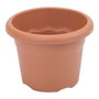 Plastiken Terra Maceta de Inyección Color Terracota Ø22 cm x 16 cm Capacidad 4 Litros
