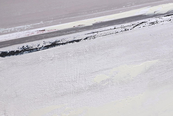 DKD Home Decor Cuadro Moderno Lienzo MDF Gris Beige 101 x 76 x 2 cm (2 Unidades)