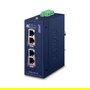 Planet IPOE-270-12V - Inyector PoE++ Industrial 2 Puertos Multi-Gigabit (2.5G/5G) con 802.3bt, Montaje Pared/DIN, IP30, 12-56V
