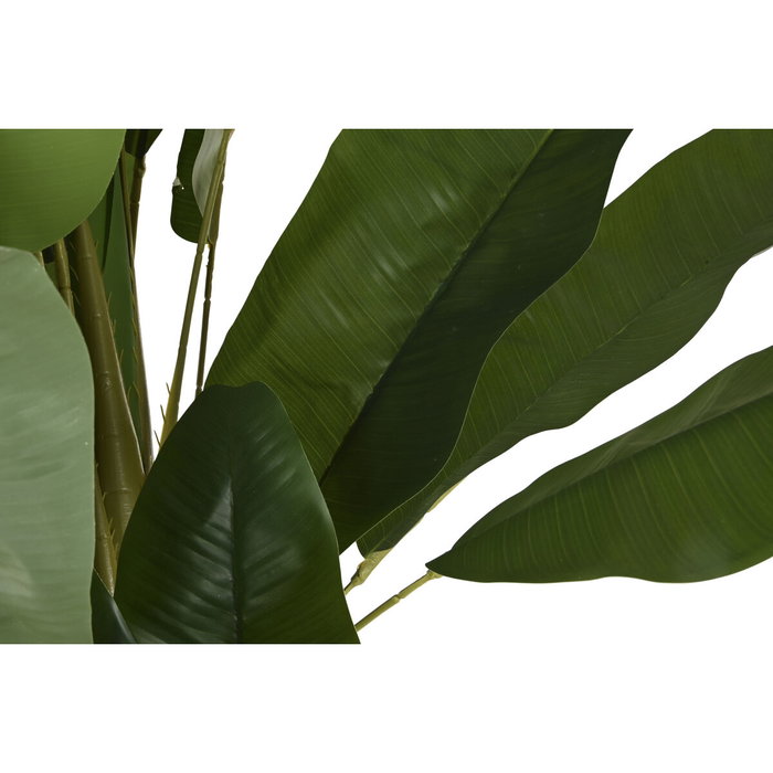DKD Home Decor Planta de Palmera Bananera Verde con Base de Cemento