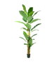 DKD Home Decor Planta de Palmera Bananera Verde con Base de Cemento