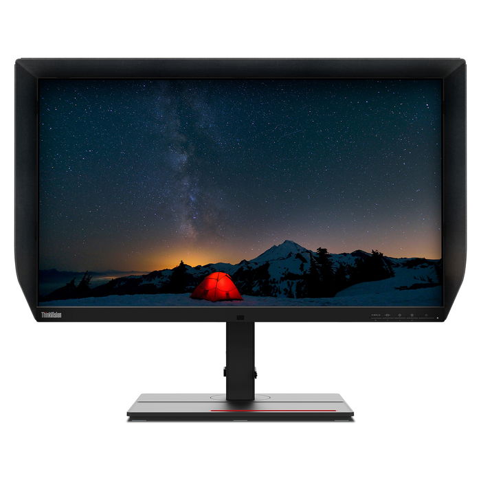 Lenovo ThinkVision P27u-20 Monitor 27" 4K UHD IPS HDR400 USB-C Hub 2x HDMI, 2x DisplayPort, Thunderbolt 3, 99.1% Adobe RGB, Altavoces