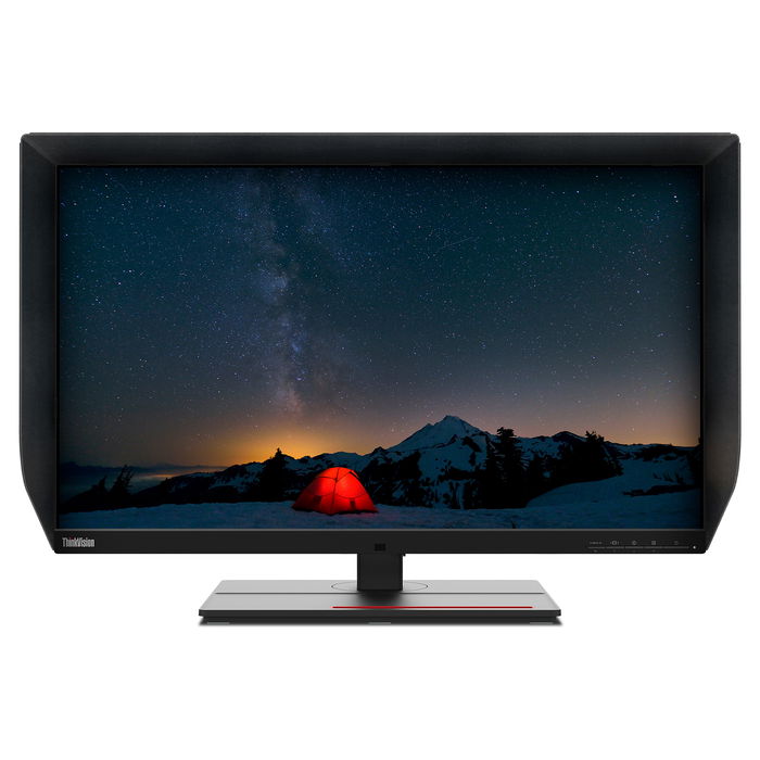 Lenovo ThinkVision P27u-20 Monitor 27" 4K UHD IPS HDR400 USB-C Hub 2x HDMI, 2x DisplayPort, Thunderbolt 3, 99.1% Adobe RGB, Altavoces