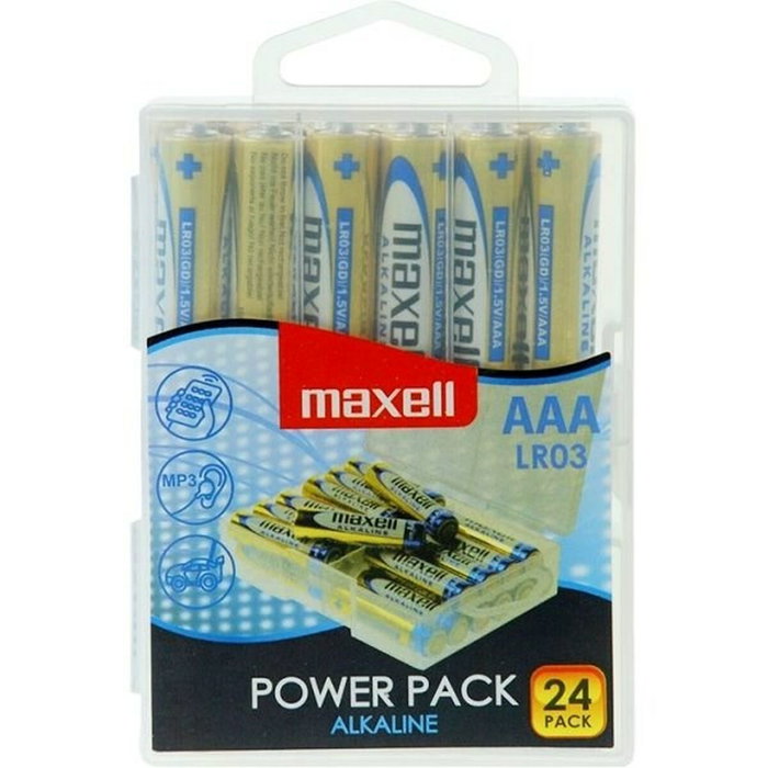 MAXELL Pilas Alcalina LR03 M470 Pack de 24