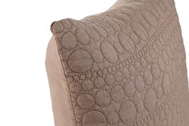 DKD Home Decor Linen collection 1c24 Cojín Cottage Malva 45 x 45 cm (2 Unidades)