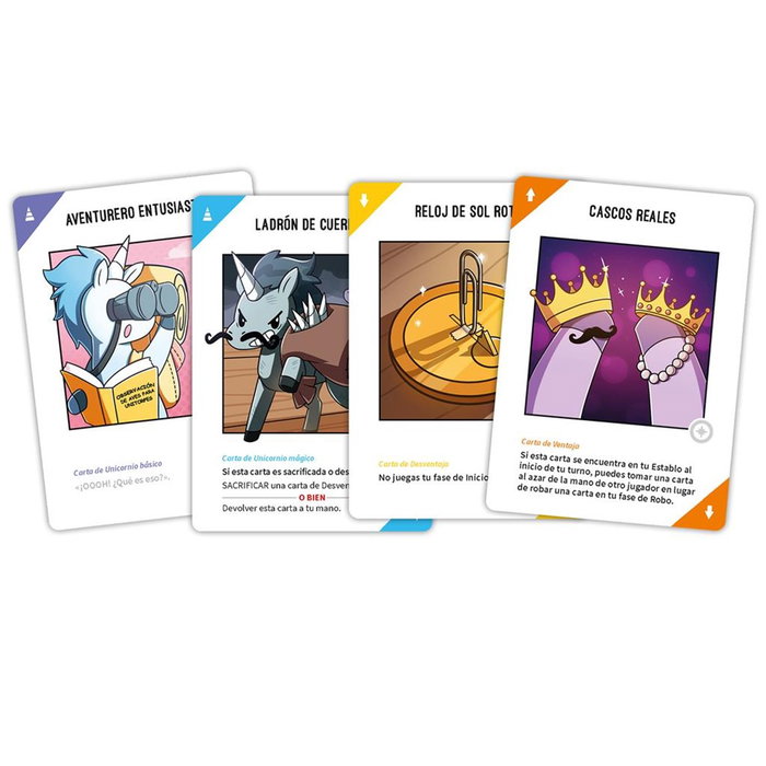 TeeTurtle Unstable Unicorns Aventuras - Juego de Cartas de Estrategia y Humor - Expansión Independiente - 2 a 8 Jugadores, 30-60 Minutos, Edad 8+ - Español - Ref. TEEUU06ES
