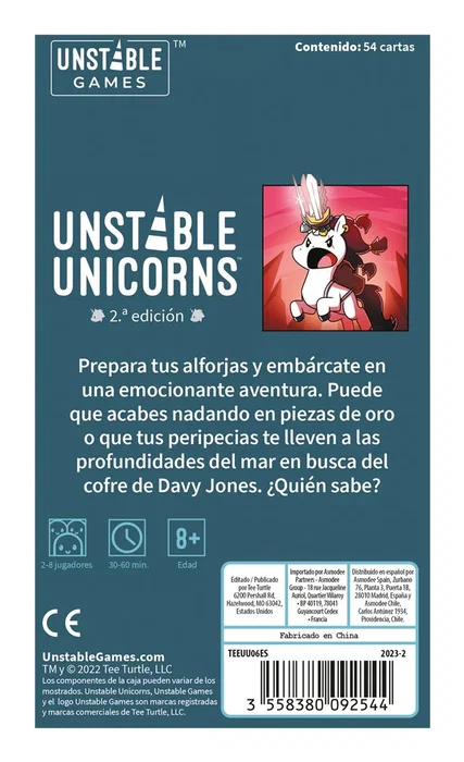 Asmodee Unstable Unicorns Aventuras Asmodee Unstable Unicorns Aventuras