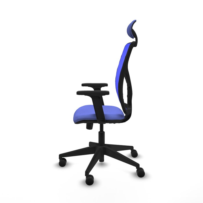 PIQUERAS Y CRESPO Silla de oficina Motilla con mecanismo Sincro, Azul