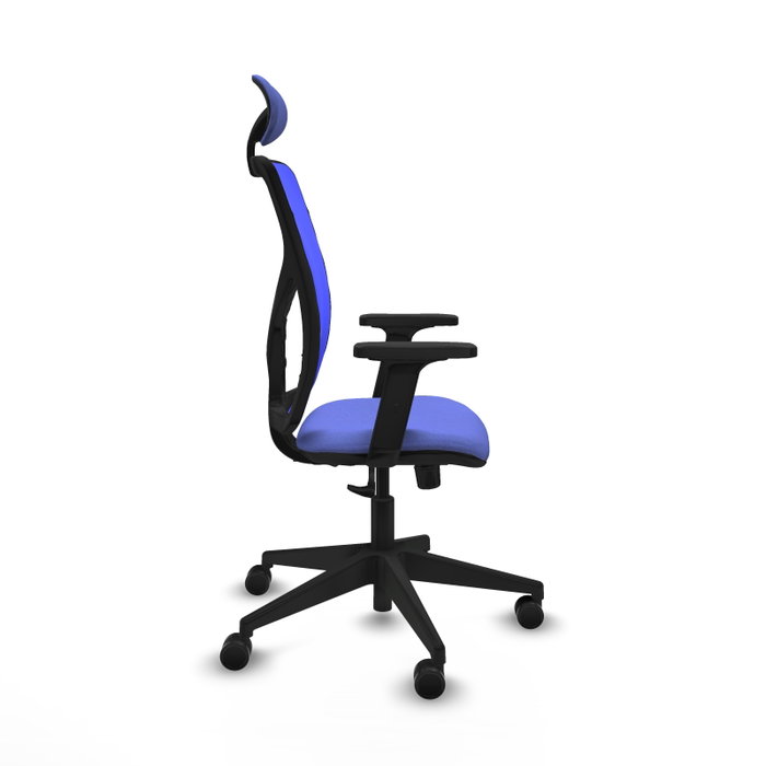 PIQUERAS Y CRESPO Silla de oficina Motilla con mecanismo Sincro, Azul