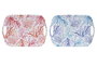 DKD Home Decor Bandeja de Melamina Corales 36x26x2,5 cm Surtida
