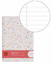 Miquelrius 8144 Cuaderno Grapado A4 50 Hojas Pauta 4mm con Ejercicios Rubio y Pauta Montessori Ecológico Papel FSC