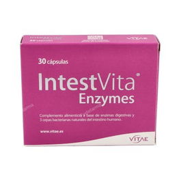 VITAE Intestvita Enzymes 30 Cápsulas - Soporte Flora Intestinal y Sistema Digestivo