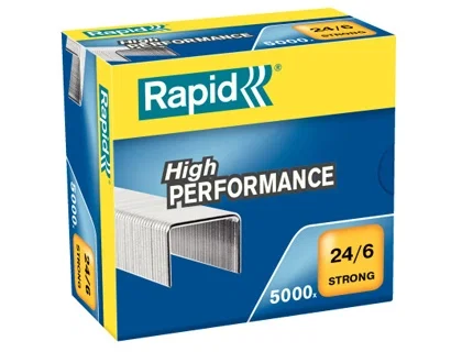 Rapid Grapas Strong 24/6 Galvanizada Set de 5 Cajas de 5000 Unidades Rapid Grapas Strong 24/6 Galvanizada Set de 5 Cajas de 5000 Unidades