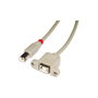 Lindy Cable de extensión USB 2.0 tipo B a B macho/hembra 0,5 m Gris