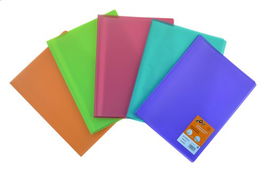 Carpeta Fundas (Tarifario) Olef/ Pp Trans. A4 20 F. 6 Col. (Azul-Naranja-Rojo-Verde-Violeta-Verde Claro)