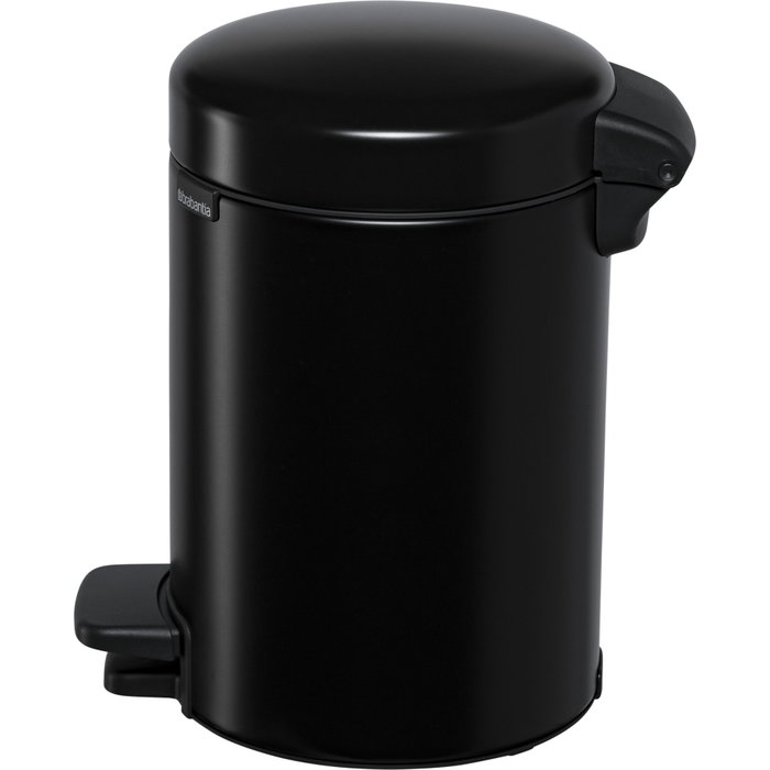 Brabantia Newicon Cubo de basura con pedal 3,0 L negro mate Brabantia Newicon Cubo de basura con pedal 3,0 L negro mate