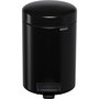 Brabantia Newicon Cubo de basura con pedal 3,0 L negro mate