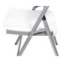 Edm Silla plegable blanca 86,5 x 47 x 54 cm