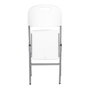 Edm Silla plegable blanca 86,5 x 47 x 54 cm